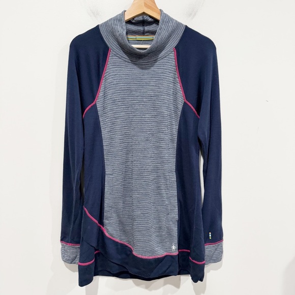 SMARTWOOL Tunic Sweater Merino Wool Gorpcore Outdoor Hiking Size Large - Picture 2 of 7